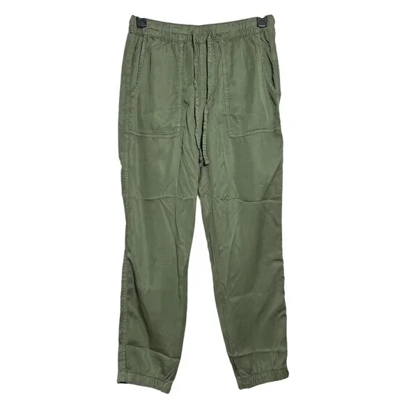 NEW Sanctuary Tencel Jogger Pants SIZE L Green Olive Utility Elastic Waist NWT - Picture 2 of 9